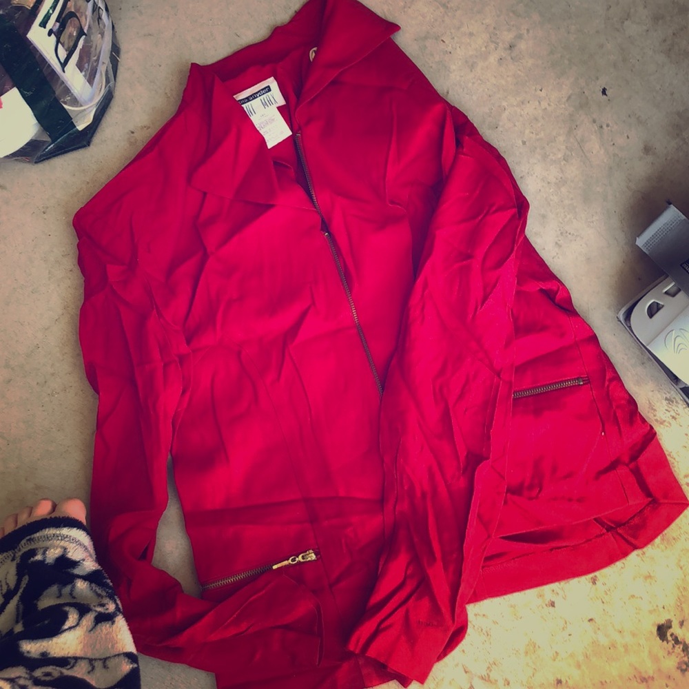 Red jacket